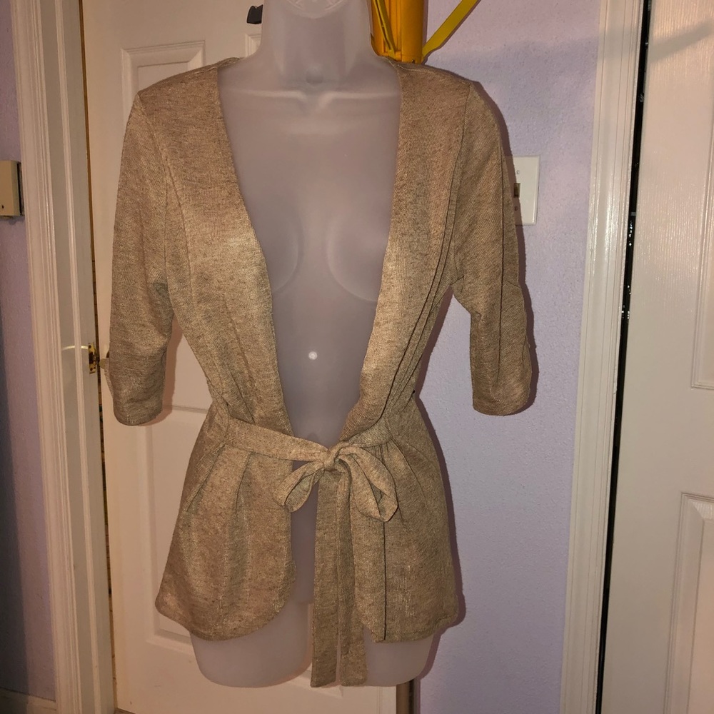 The Limited Tie Light weight Cardigan 3/4 Sleeve S